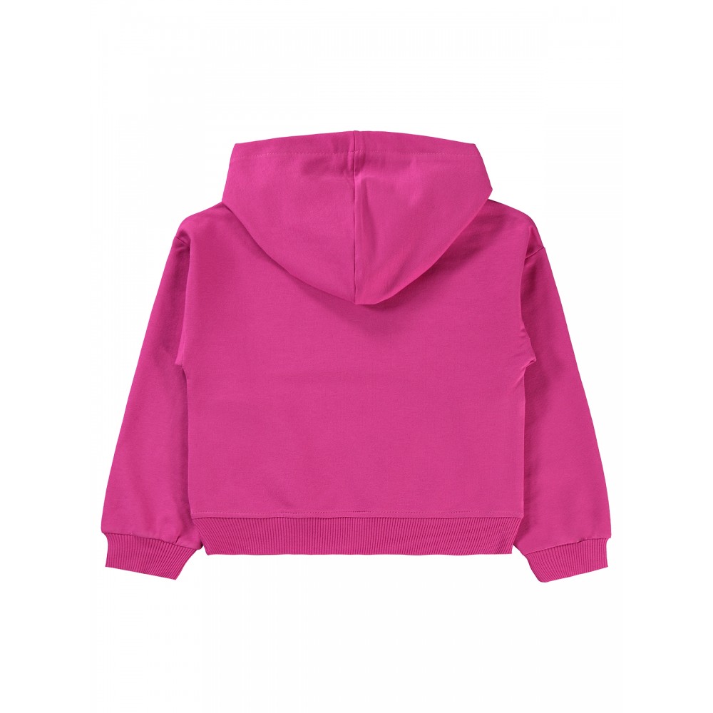 Fuchsia Girls-Sweatshirt Fuchsia Girls-Sweatshirt