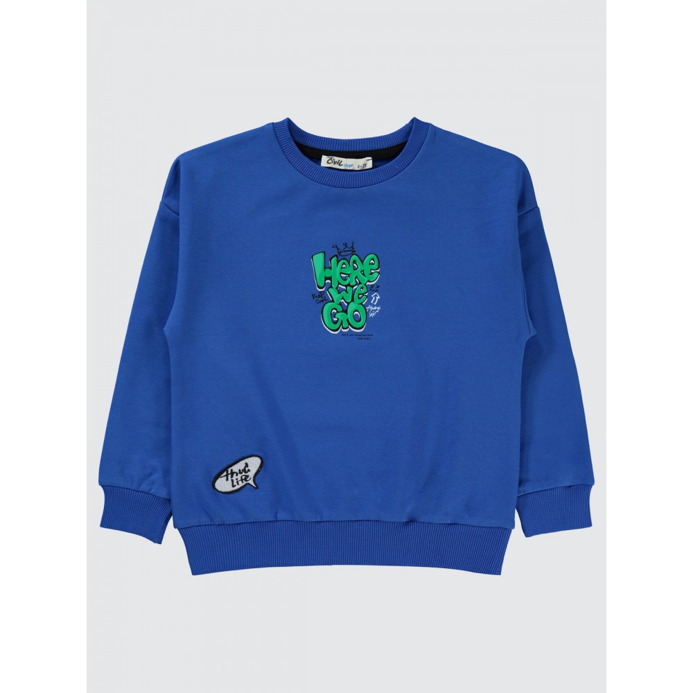 Saxe Blue Boys-Sweatshirt Saxe Blue Boys-Sweatshirt