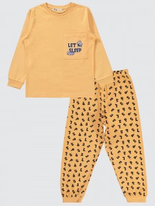 Soft Peach Girls-Pajama Set