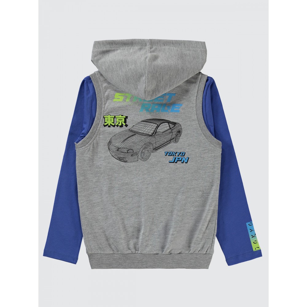 Gray Melange Boys-Sample Product Gray Melange Boys-Sample Product