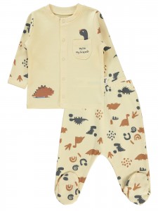 Ivory Baby-Pajama Set
