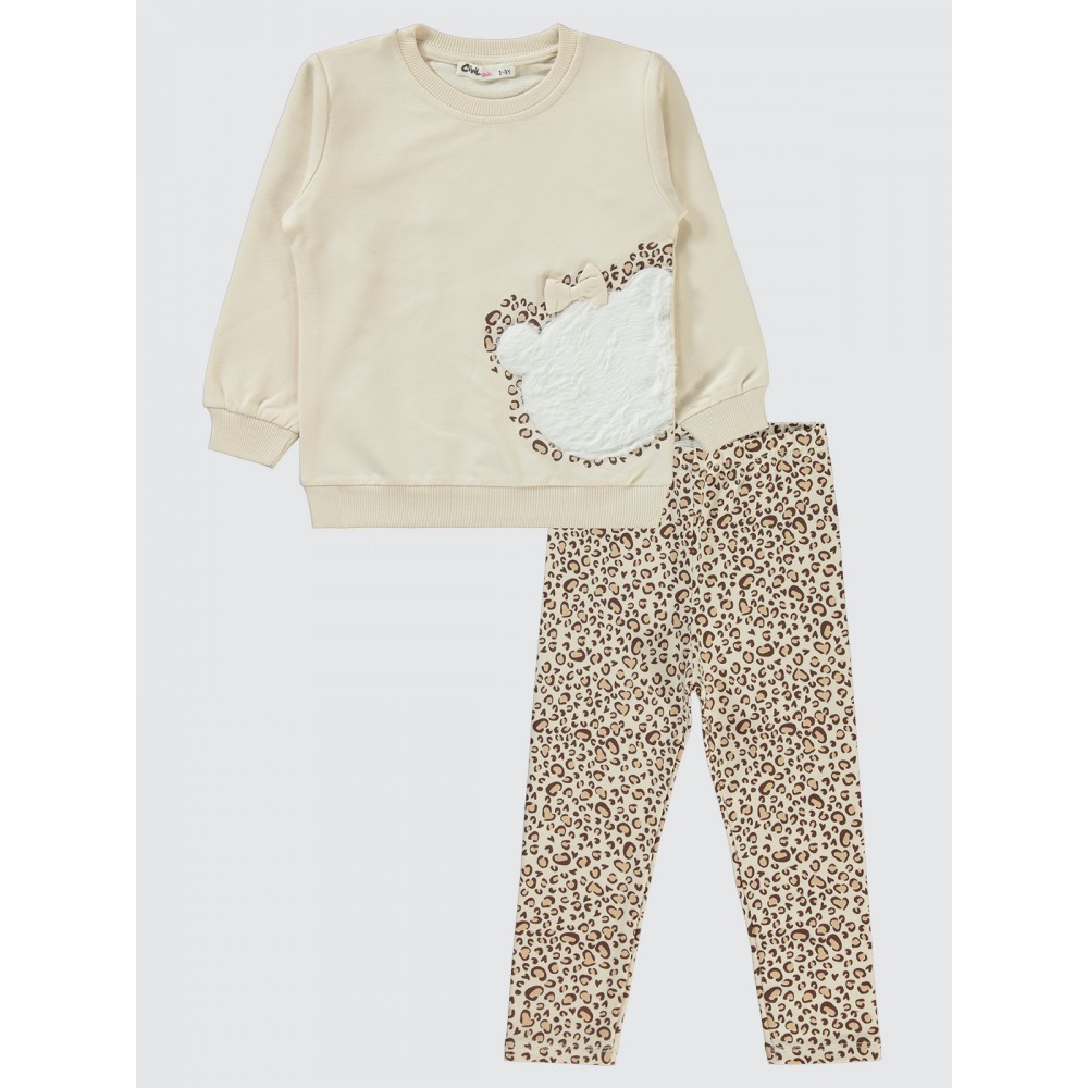 Beige Girls-Set Beige Girls-Set