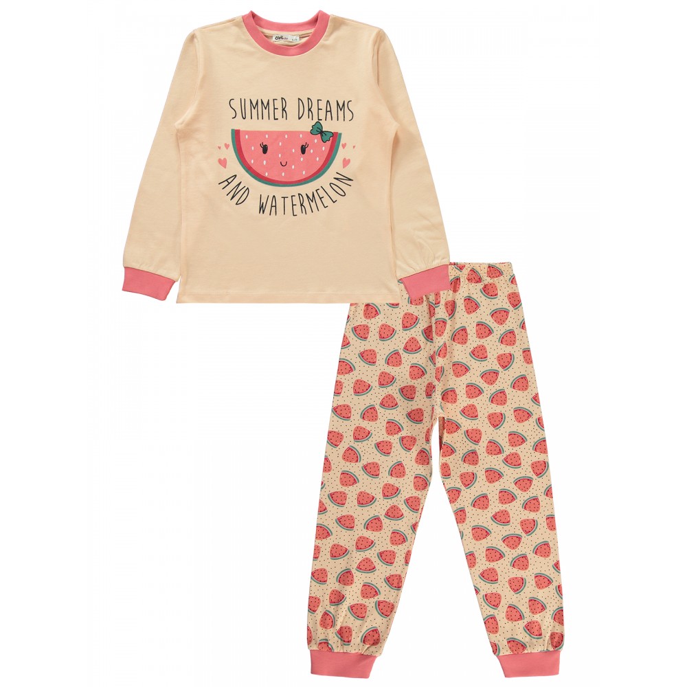 Soft Peach Girls-Pajama Set Soft Peach Girls-Pajama Set