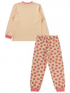 Soft Peach Girls-Pajama Set