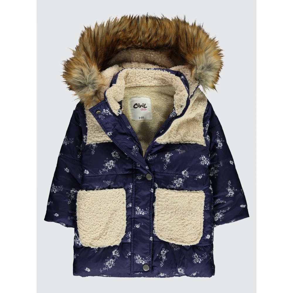 Navy Girls-Coat Navy Girls-Coat