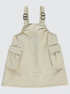 Beige Girls-Dress and Overall
