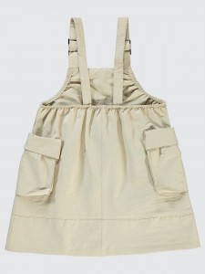 Beige Girls-Dress and Overall