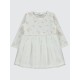 Ecru Girls-Dress and Overall Ecru Girls-Dress and Overall
