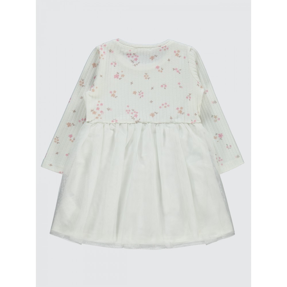 Ecru Girls-Dress and Overall Ecru Girls-Dress and Overall