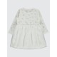 Ecru Girls-Dress and Overall Ecru Girls-Dress and Overall