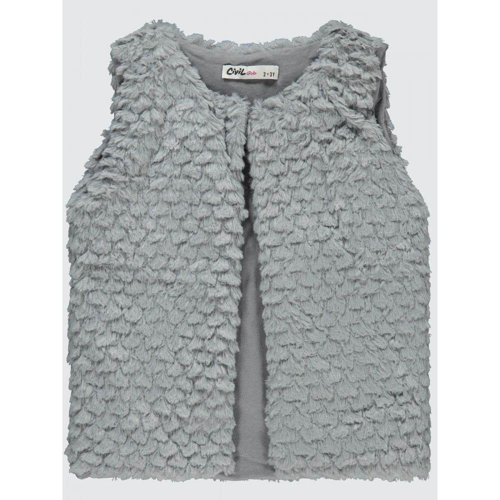 Gray Girls-Vest Gray Girls-Vest