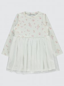 Ecru Girls-Dress and Overall