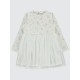 Ecru Girls-Dress and Overall Ecru Girls-Dress and Overall