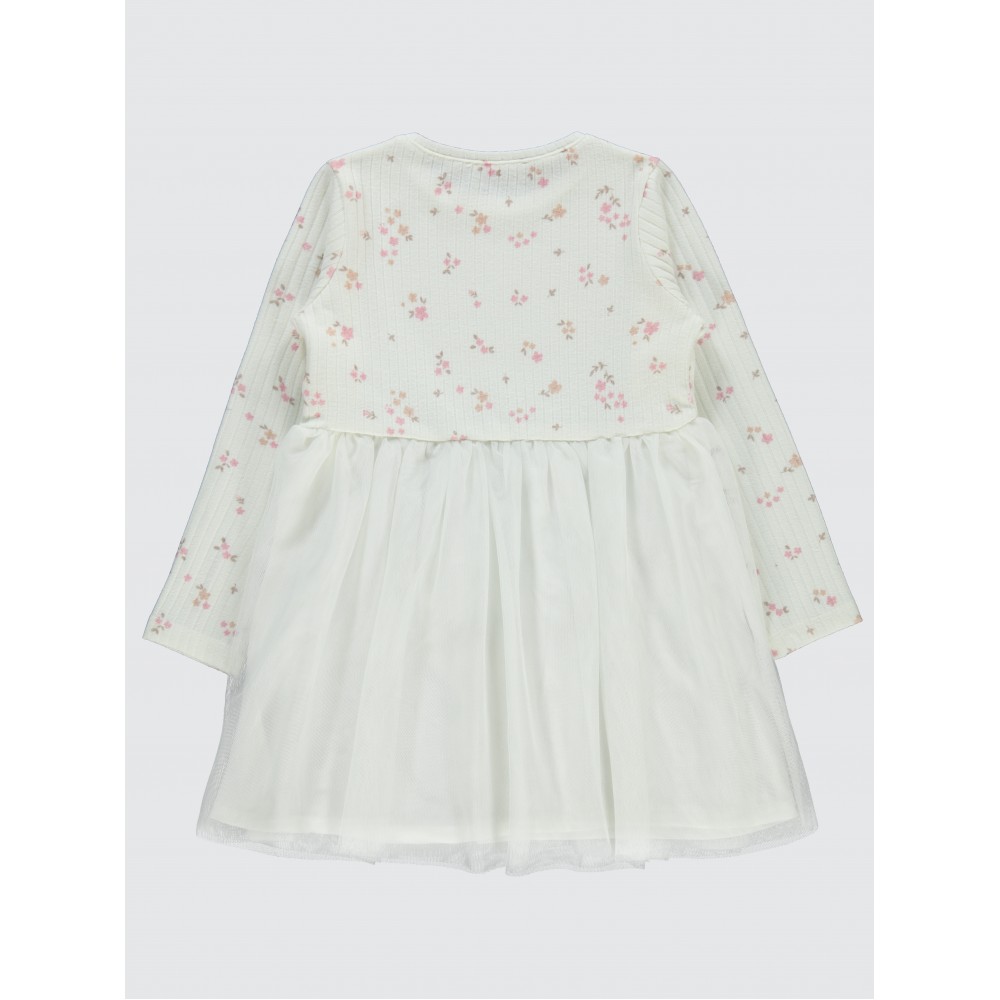 Ecru Girls-Dress and Overall Ecru Girls-Dress and Overall