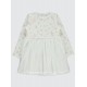 Ecru Girls-Dress and Overall Ecru Girls-Dress and Overall