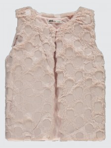 Dark Powder Pink Girls-Vest