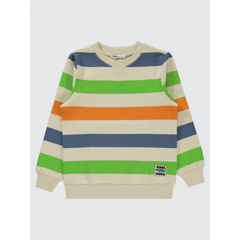 Light Orange Boys-Sweatshirt Light Orange Boys-Sweatshirt