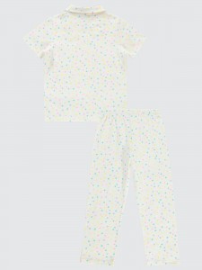 Ecru Girls-Pajama Set