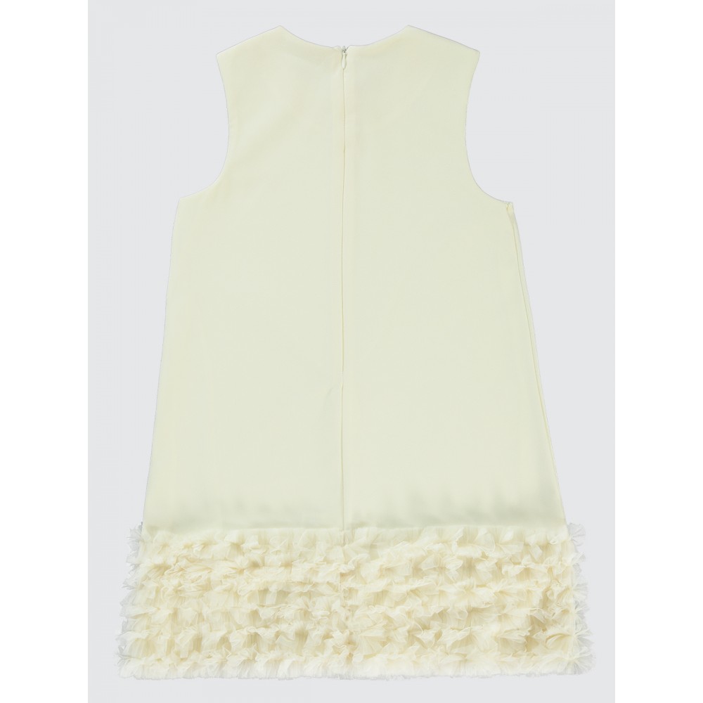 Ecru Girls-Dress and Overall Ecru Girls-Dress and Overall