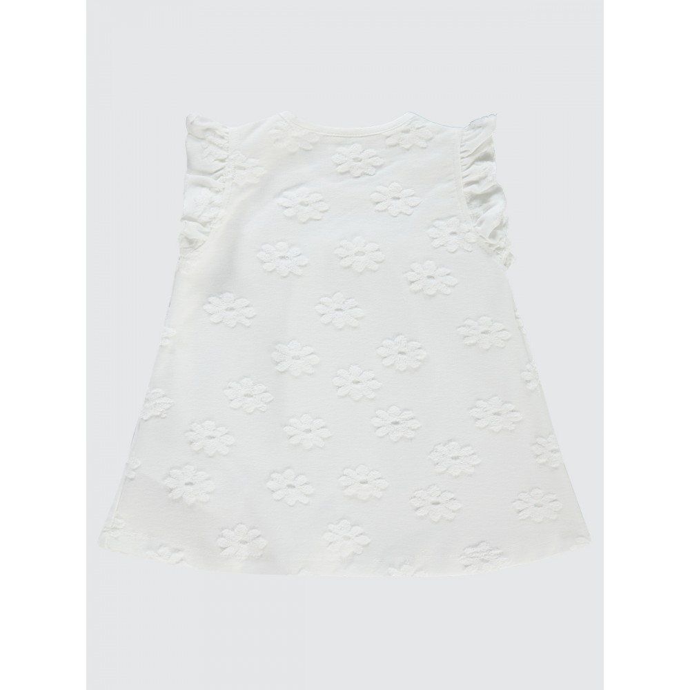 Ecru Baby-Dress and Overall Ecru Baby-Dress and Overall