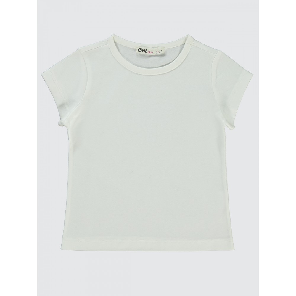 Ecru Girls-T-Shirt Ecru Girls-T-Shirt