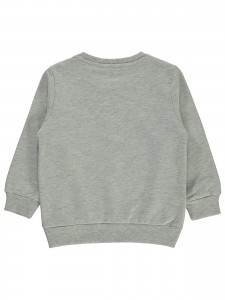 Gray Melange Boys-Sweatshirt