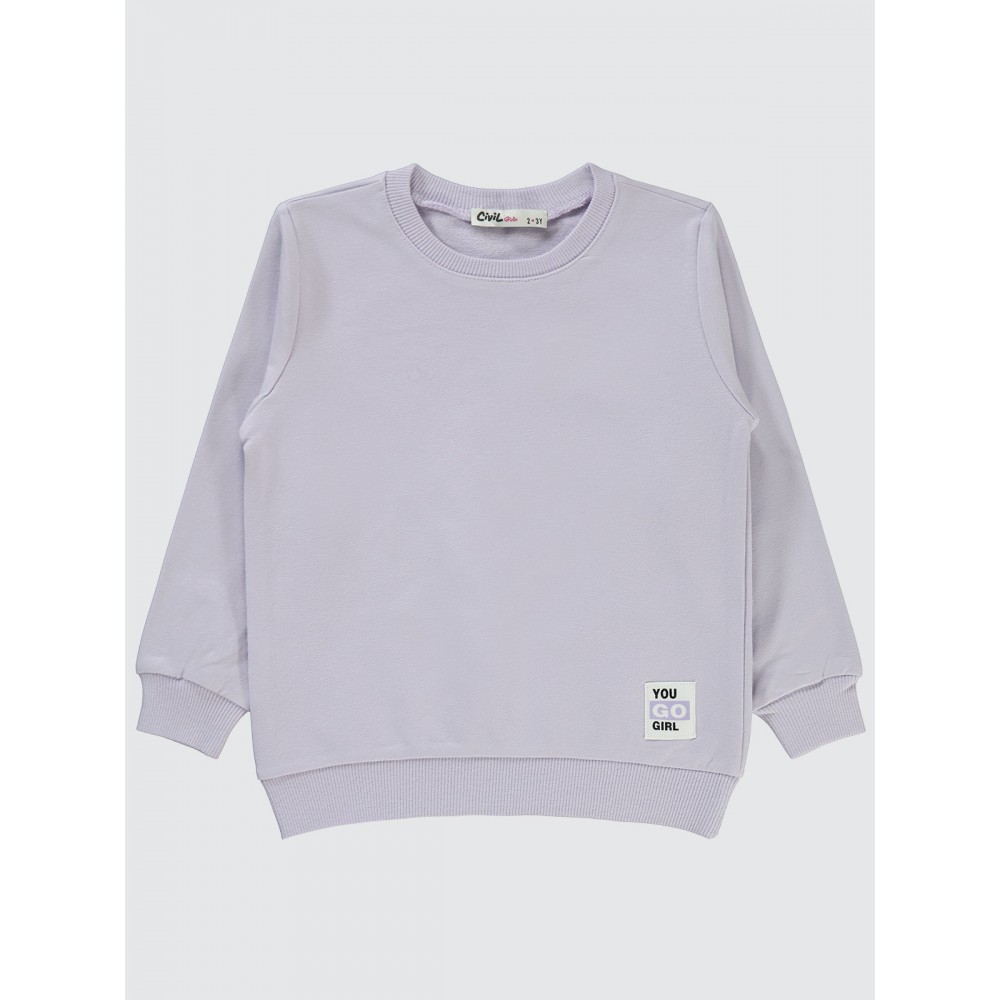 Galactic Lavendar Lilac Girls-Sweatshirt Galactic Lavendar Lilac Girls-Sweatshirt