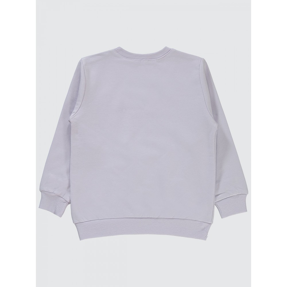 Galactic Lavendar Lilac Girls-Sweatshirt Galactic Lavendar Lilac Girls-Sweatshirt