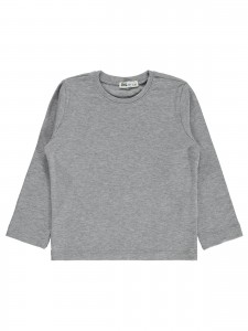 Gray Melange Boys-Sweatshirt