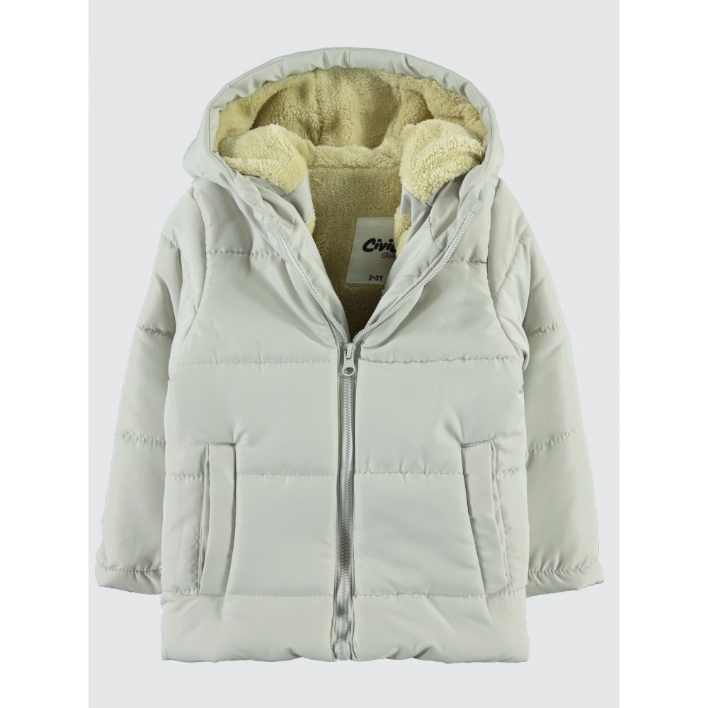 Beige Girls-Coat Beige Girls-Coat