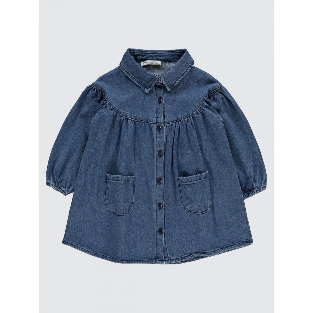 Blue Girls-Dress and Overall Blue Girls-Dress and Overall
