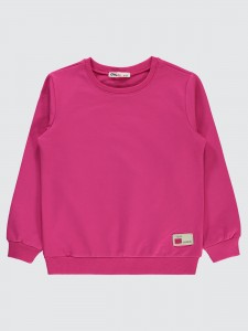 Dark Fuchsia Girls-Sweatshirt