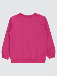 Dark Fuchsia Girls-Sweatshirt