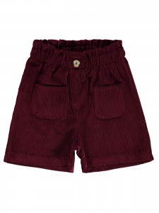 Burgundy Girls-Shorts