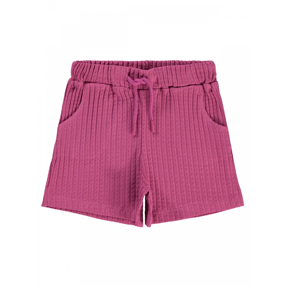 Amaranth Color Girls-Shorts Amaranth Color Girls-Shorts
