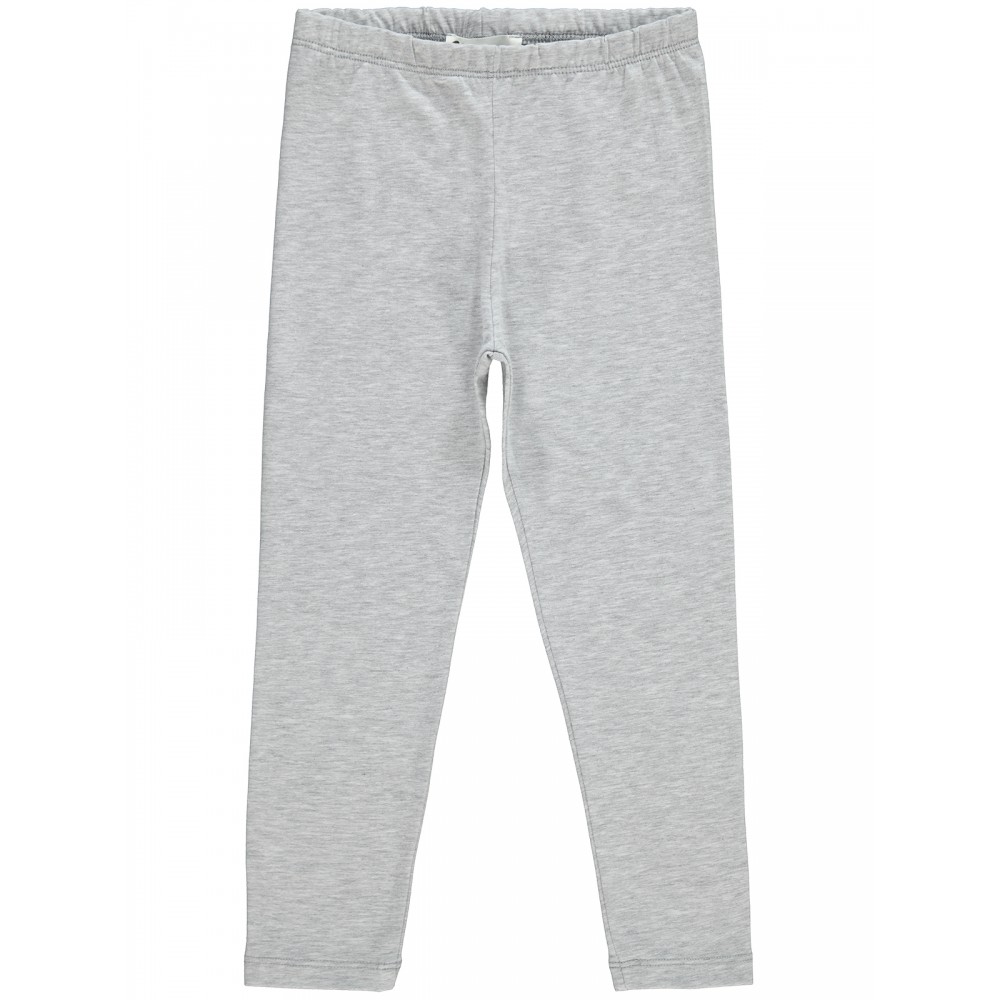 Heather Gray Melange Girls-Leggings Heather Gray Melange Girls-Leggings