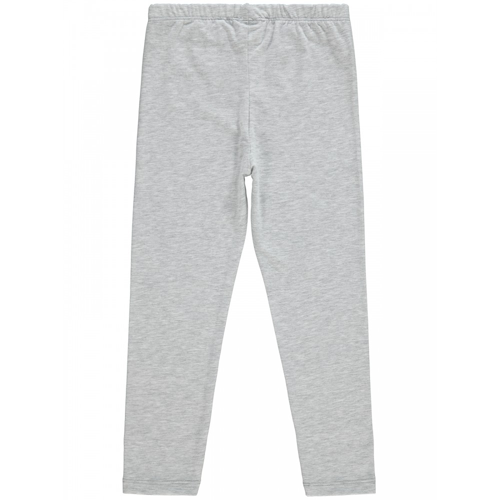 Heather Gray Melange Girls-Leggings Heather Gray Melange Girls-Leggings