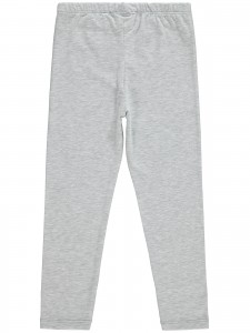 Heather Gray Melange Girls-Leggings