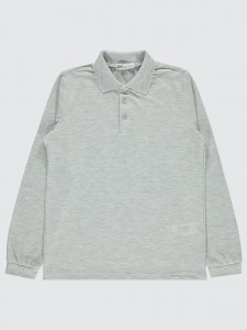 Gray Melange Boys-Sweatshirt