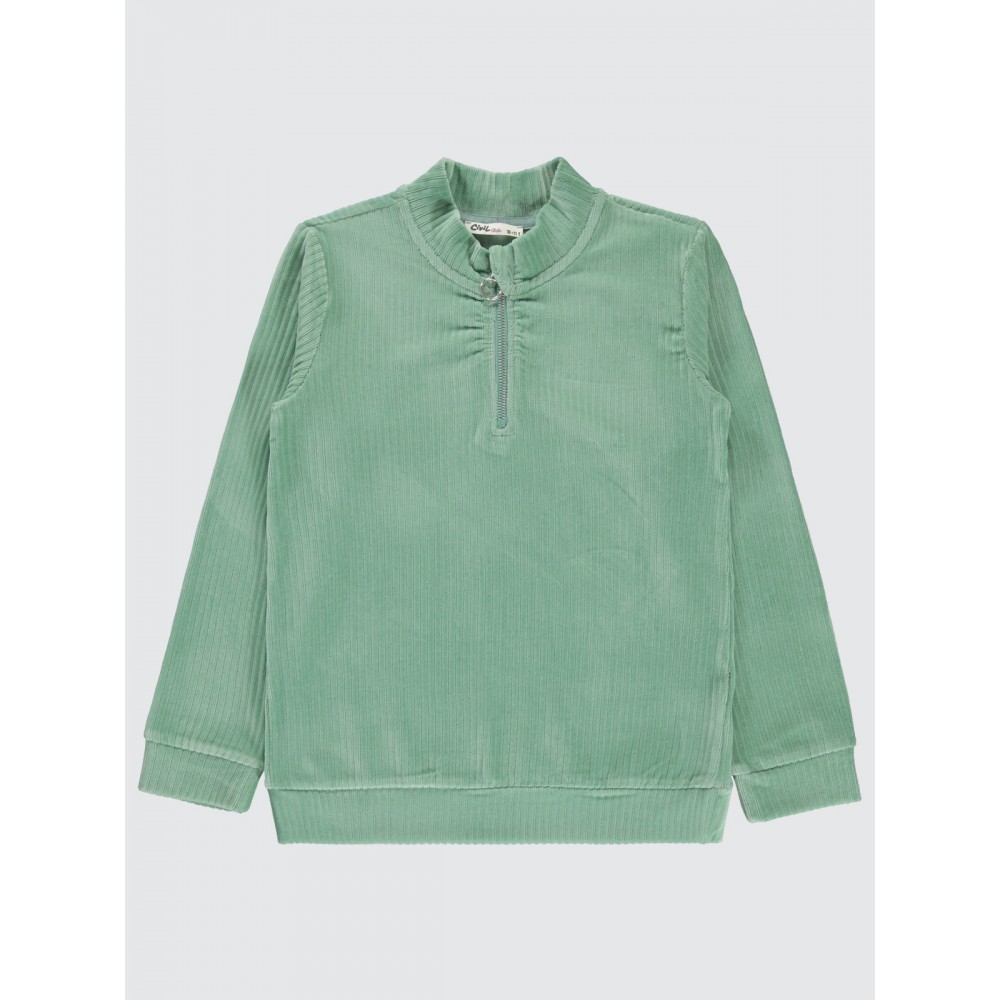 Green Almond Girls-Sweatshirt Green Almond Girls-Sweatshirt