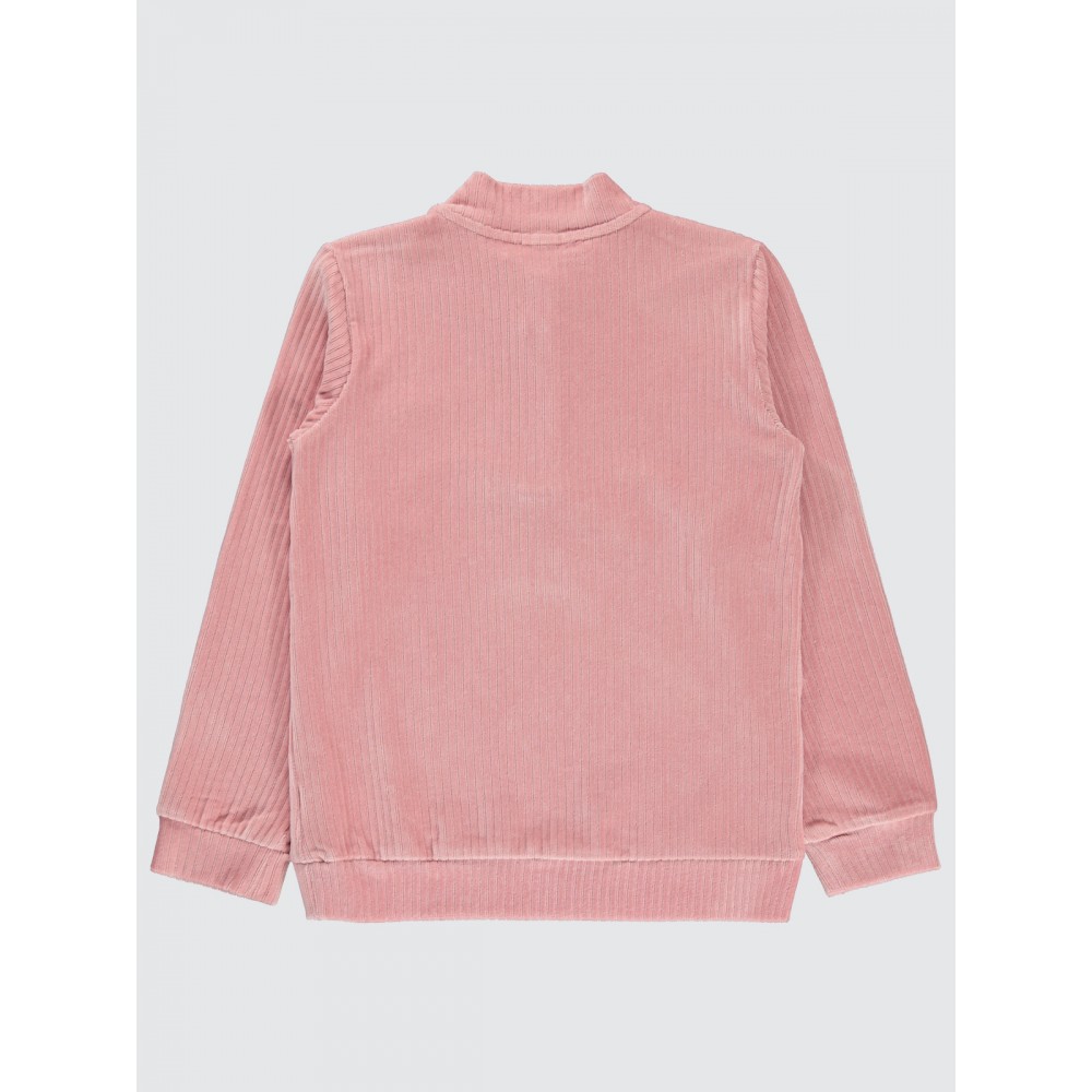 Dark Powder Pink Girls-Sweatshirt Dark Powder Pink Girls-Sweatshirt