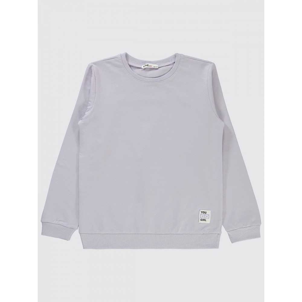 Galactic Lavendar Lilac Girls-Sweatshirt Galactic Lavendar Lilac Girls-Sweatshirt
