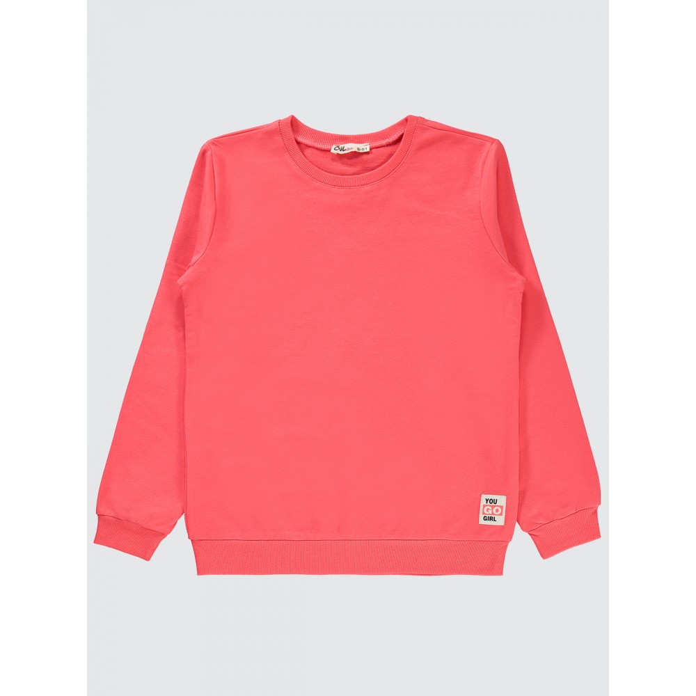 Sunset Coral Girls-Sweatshirt Sunset Coral Girls-Sweatshirt