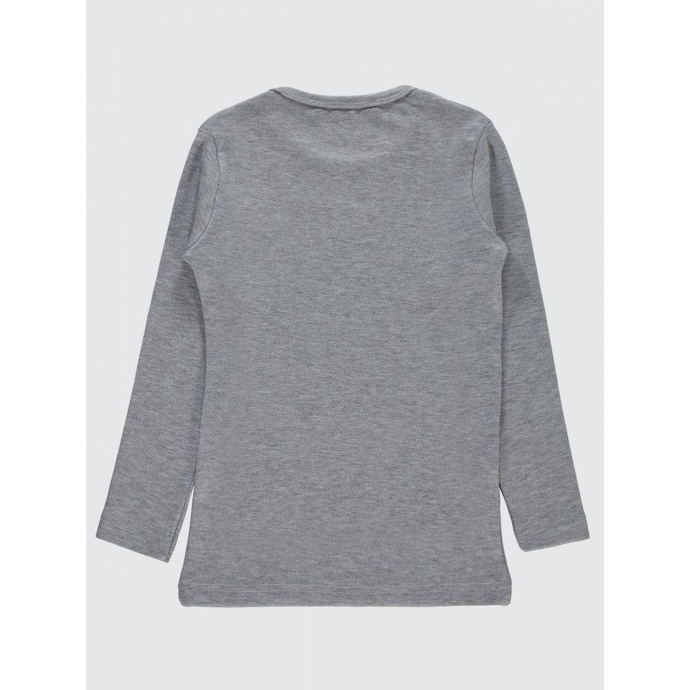 Gray Girls-Sweatshirt Gray Girls-Sweatshirt