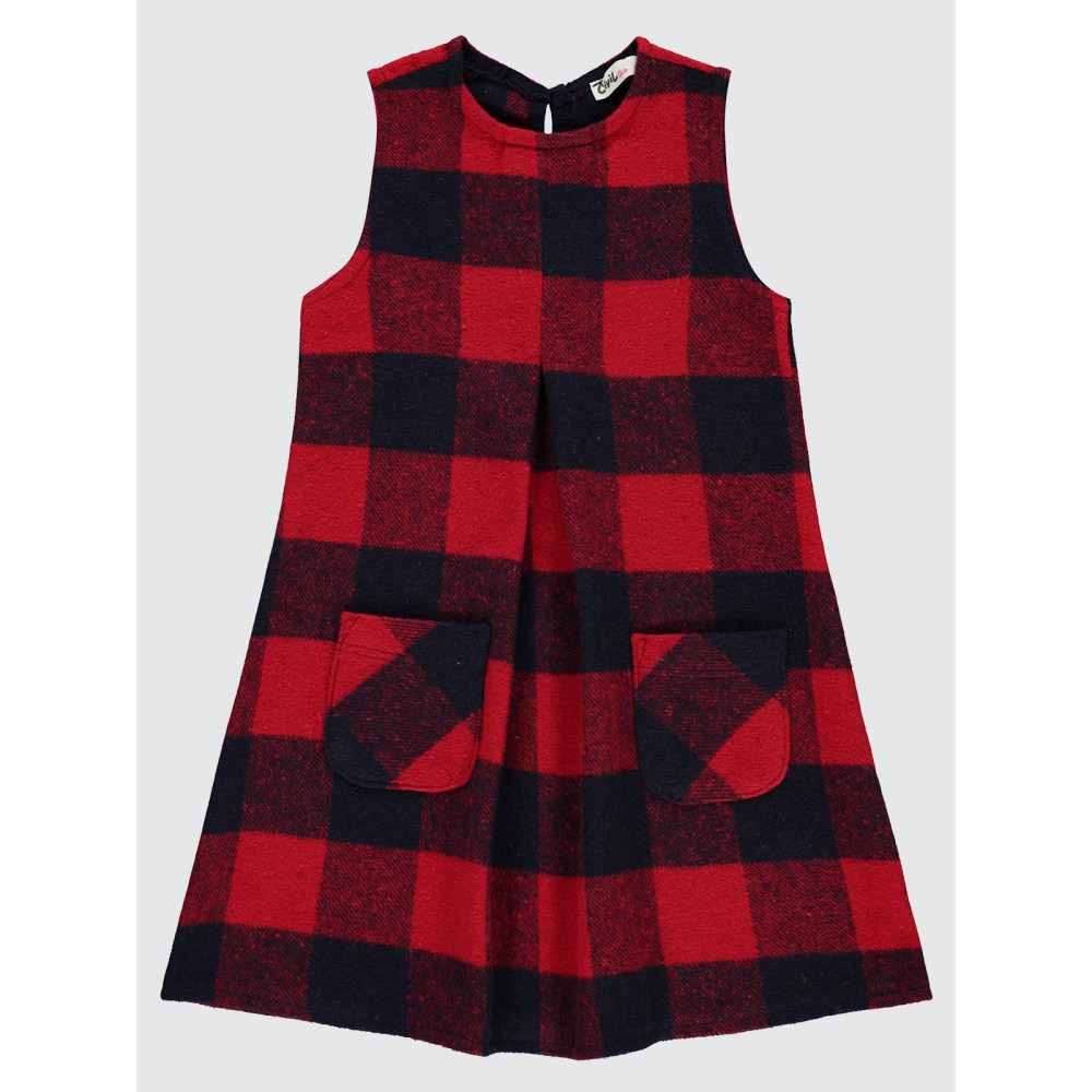 Red Girls-Dress and Overall Red Girls-Dress and Overall