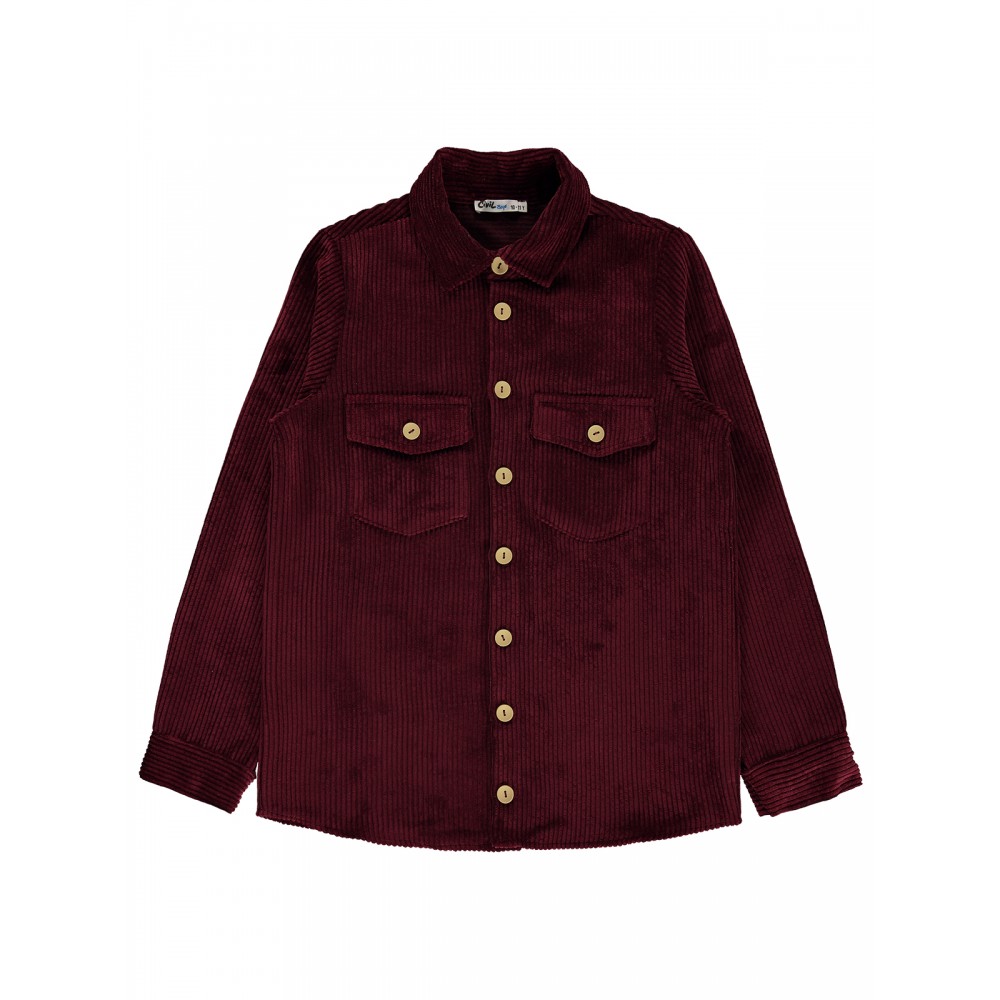 Burgundy Boys-Shirt Burgundy Boys-Shirt