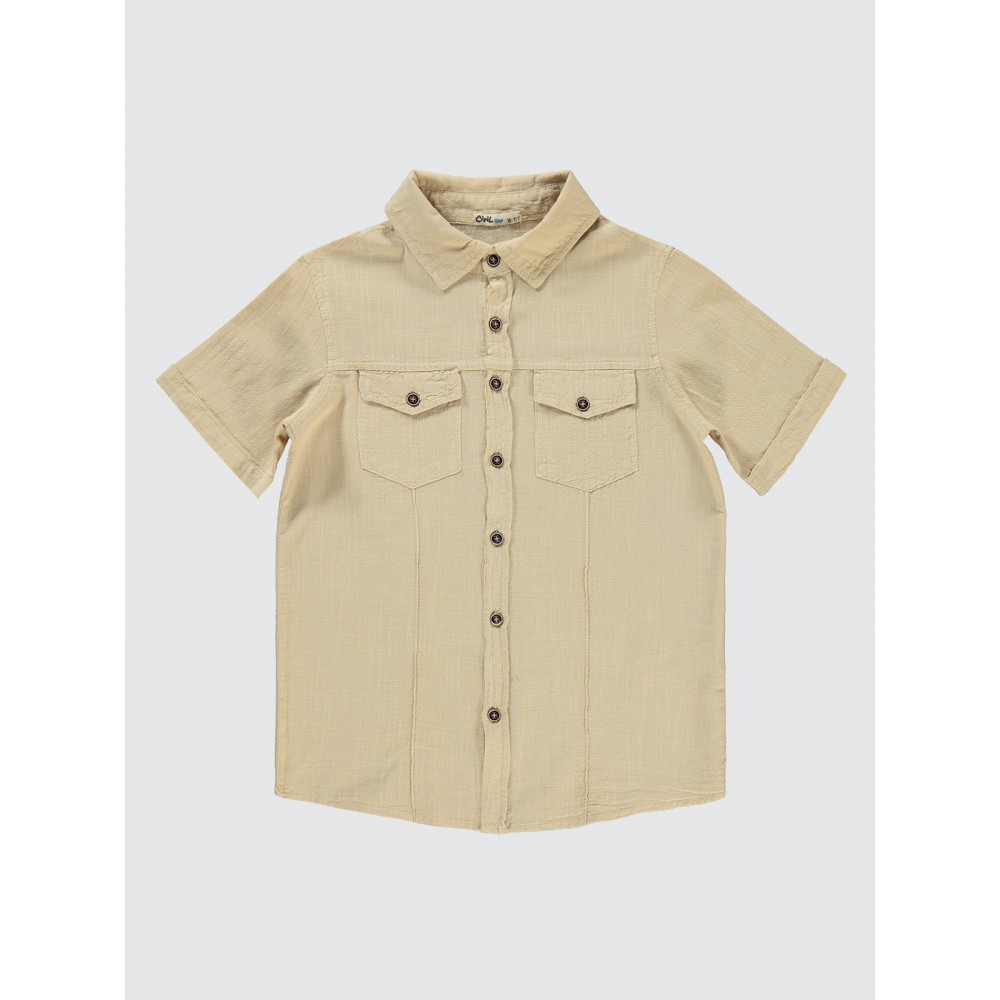 Stone Color Boys-Shirt Stone Color Boys-Shirt