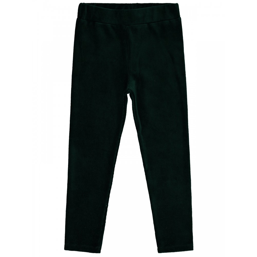 Dark Green Girls-Leggings Dark Green Girls-Leggings
