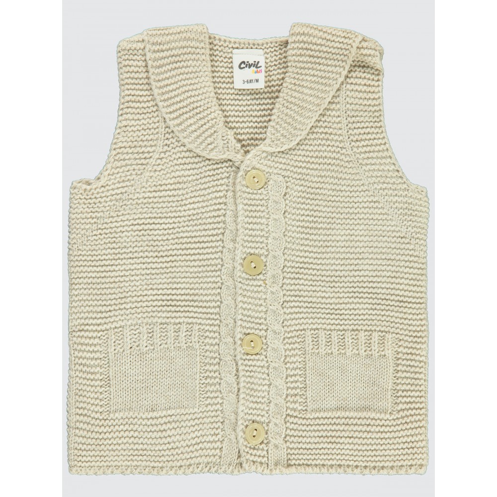 Beige Baby-Vest Beige Baby-Vest
