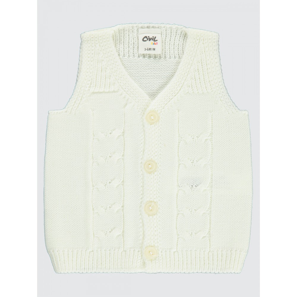 Ecru Baby-Vest Ecru Baby-Vest